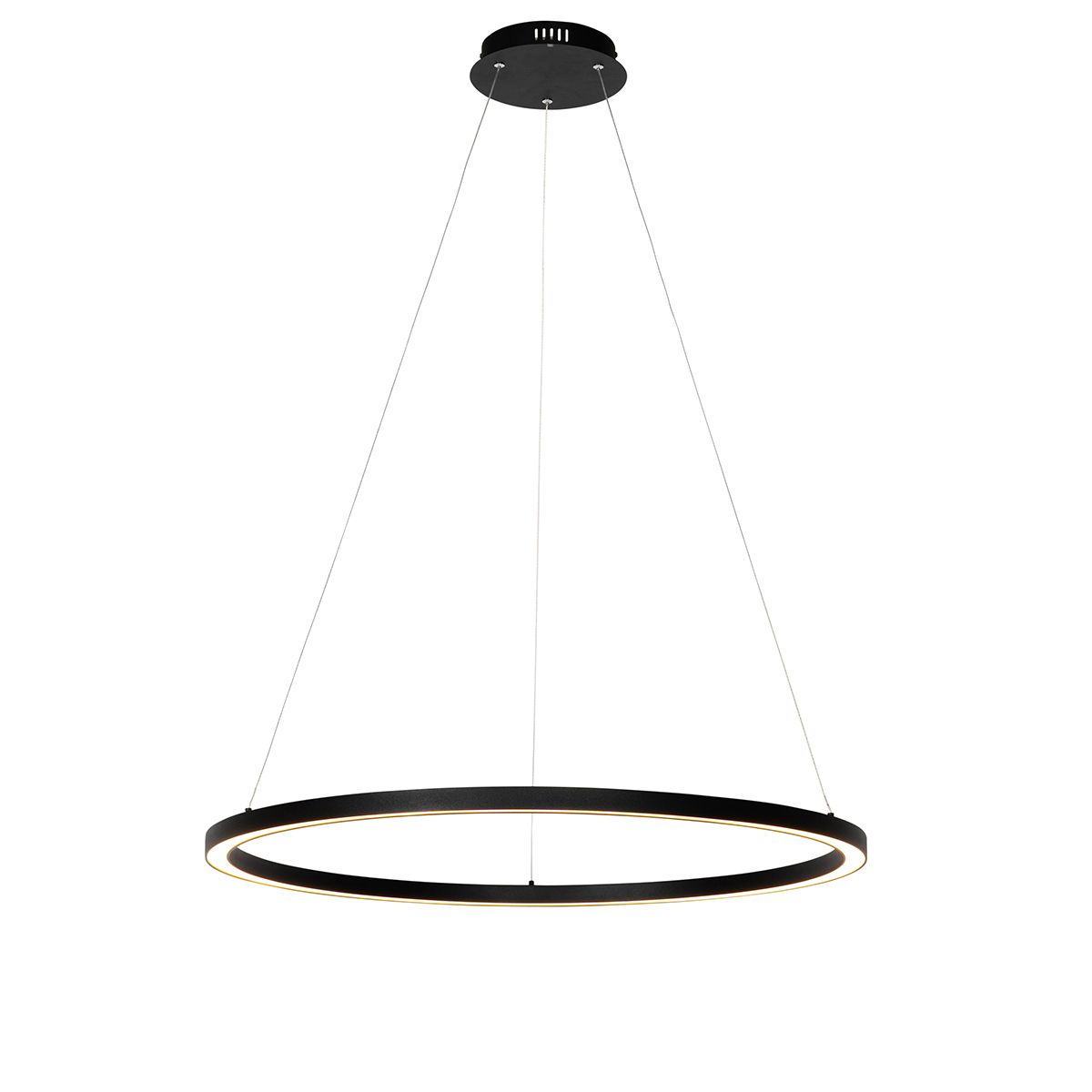 Hanglamp zwart 80 cm incl. LED 3-staps dimbaar - Girello