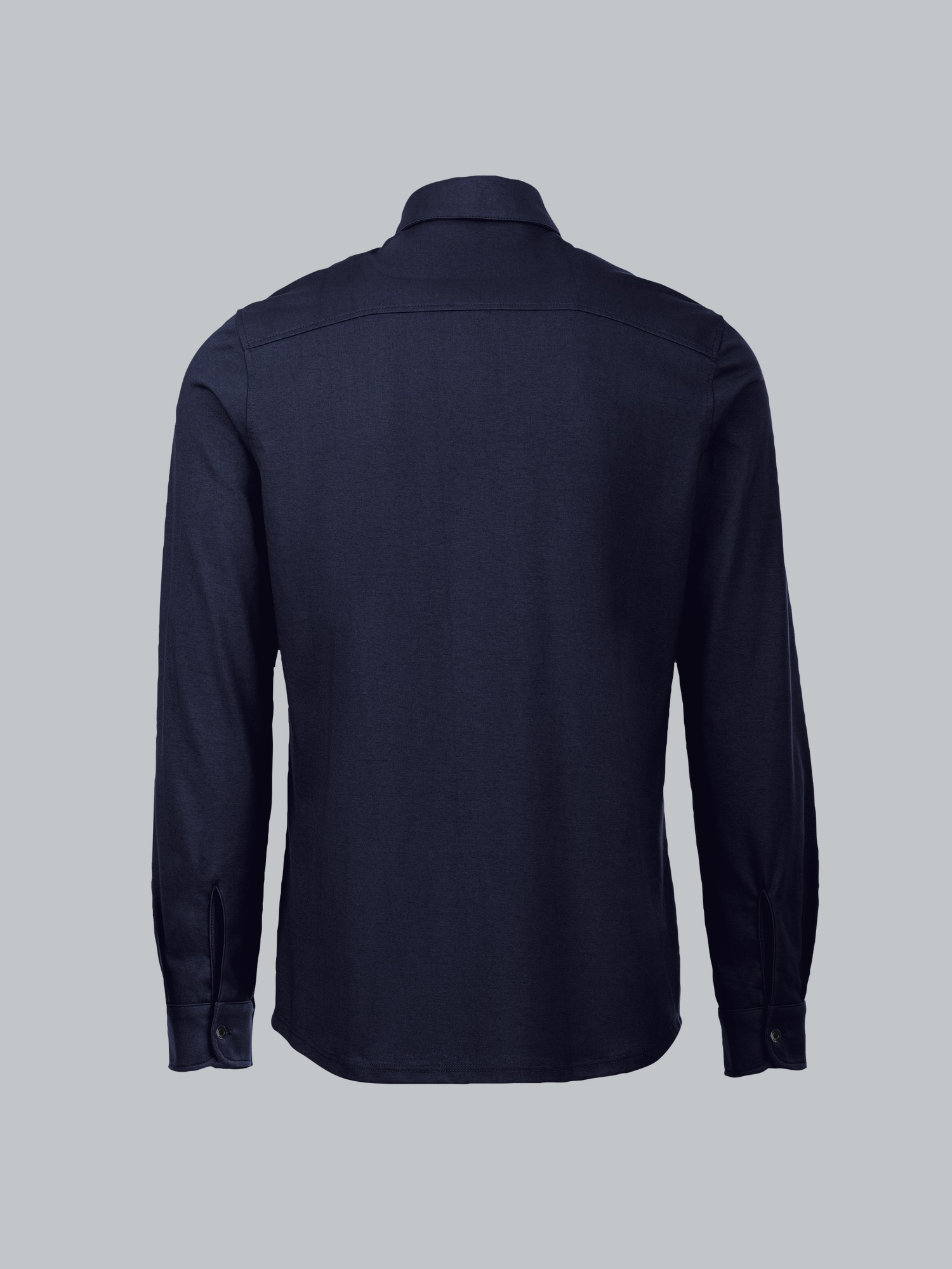 Business-Hemd aus DELUXE-Single-Jersey Navy