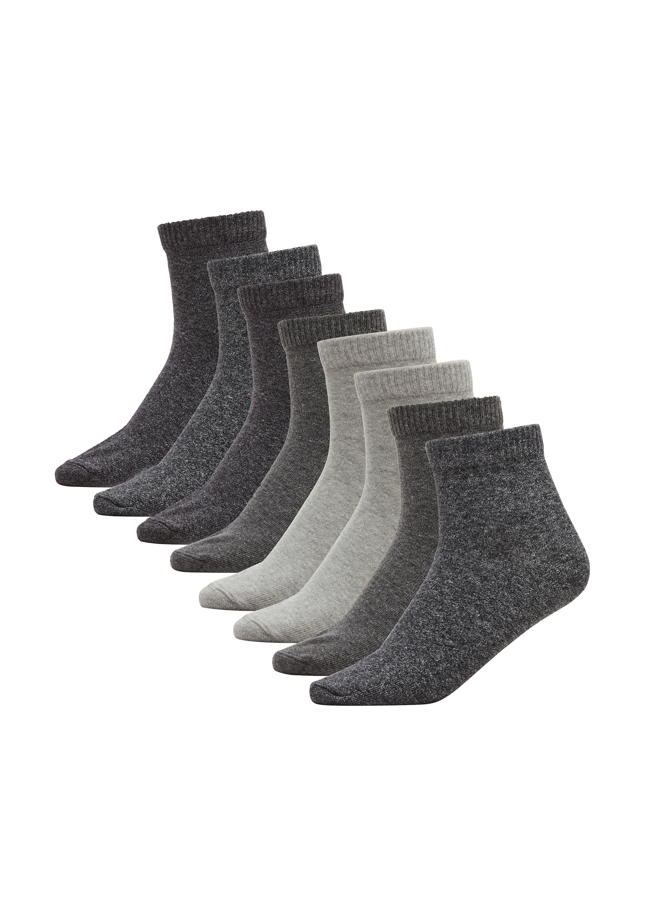 s.Oliver Kurzsocken »essentials« 8 Paar tlg. mit pflegeleichtem Materialmix