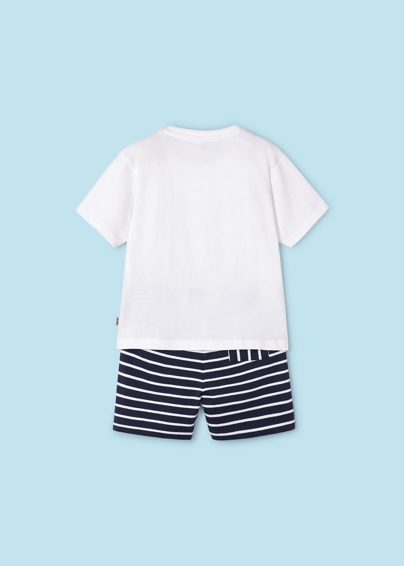 Conjunto listrado de duas peças Better Cotton para meninos, Clorofila