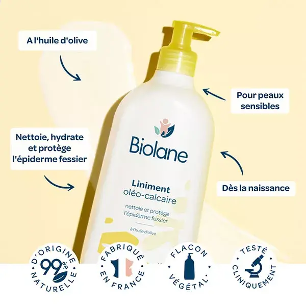 Biolane - Linimento Oleo-calcário - Bebê - Pele Sensível - 700ml