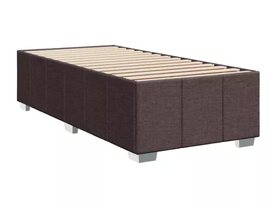 Sommier à lattes de lit avec matelas Marron foncé 90x190 cm