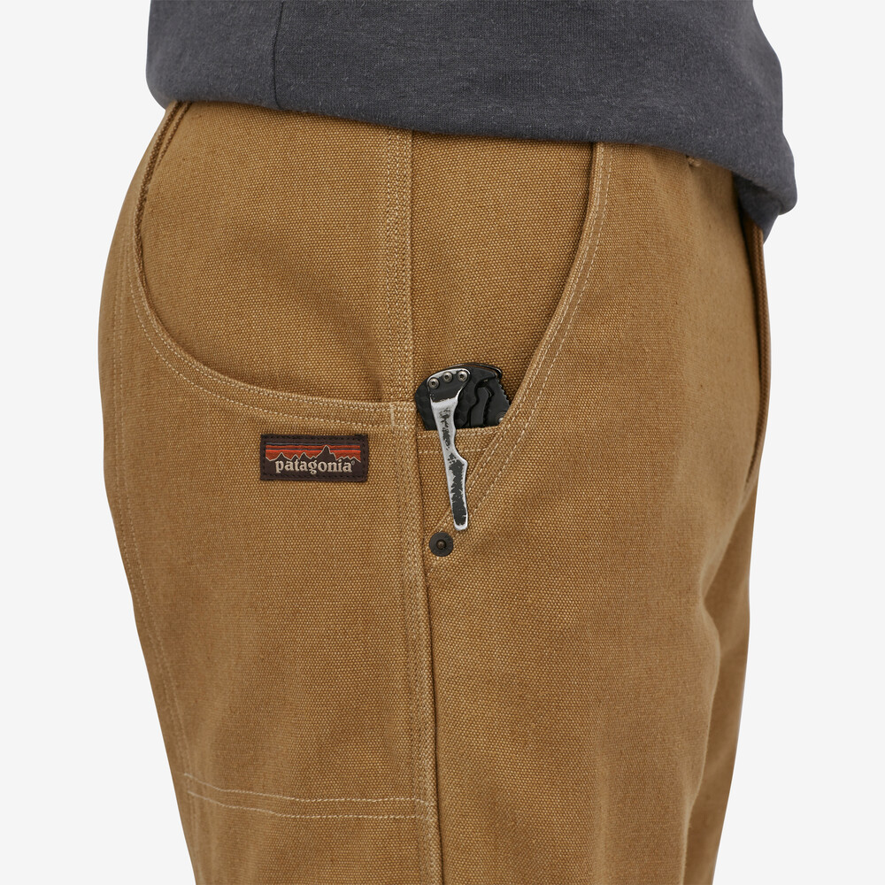 Iron Forge Herren-Hose aus Hanf-Canvas mit doppeltem Knie – Lang