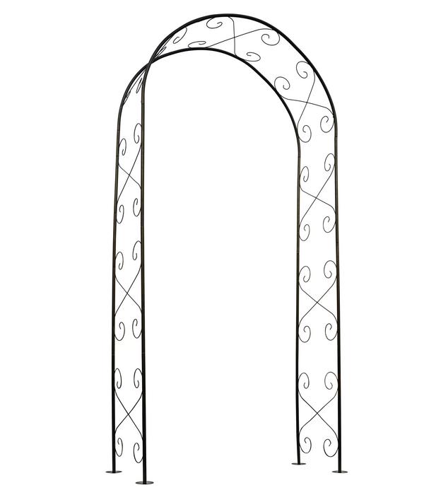 Dehner Metall-Rosenbogen, ca. B100/H230/T37 cm