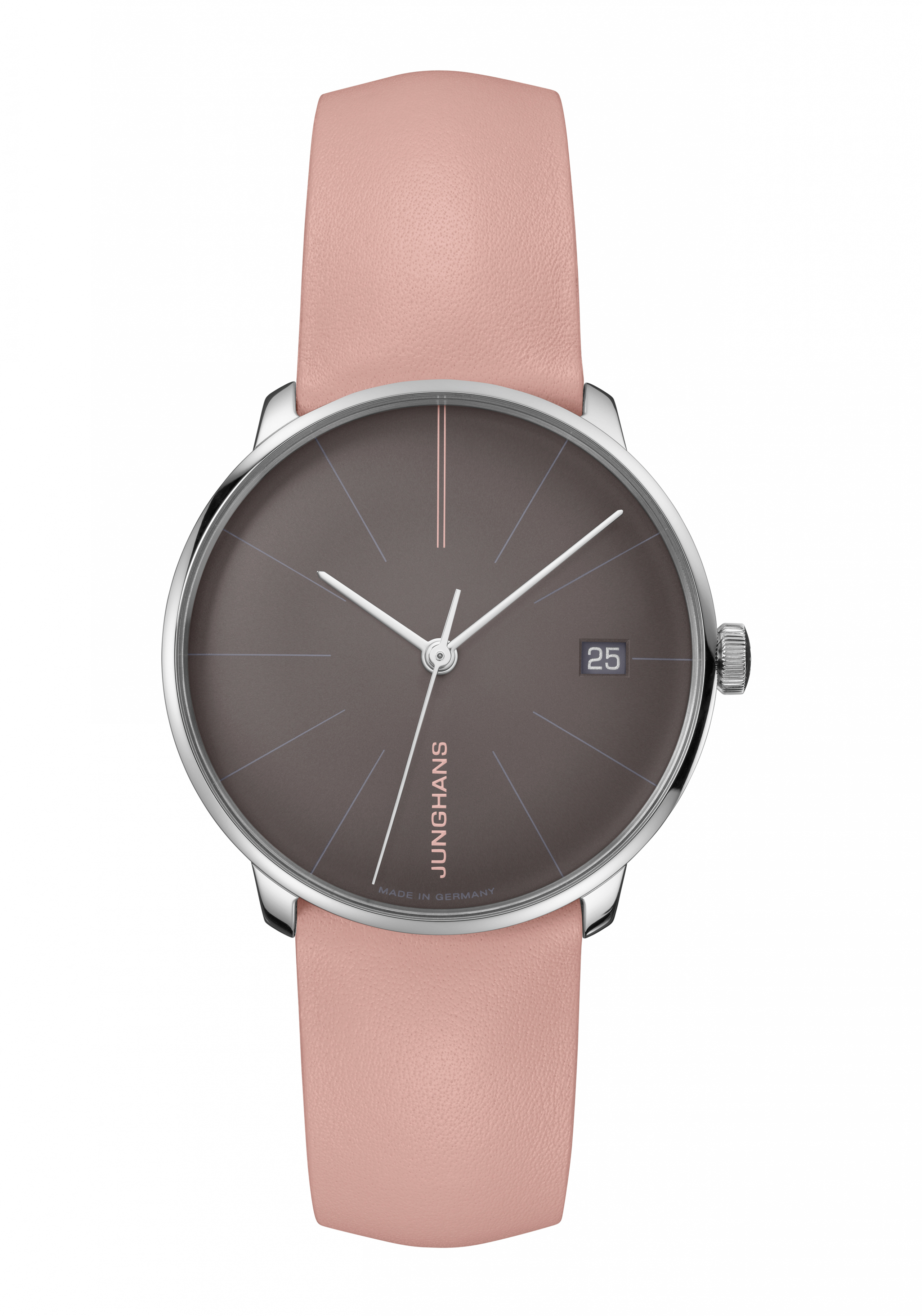 Junghans Meister Fein Kleine Automatik Damenuhr Anthrazit