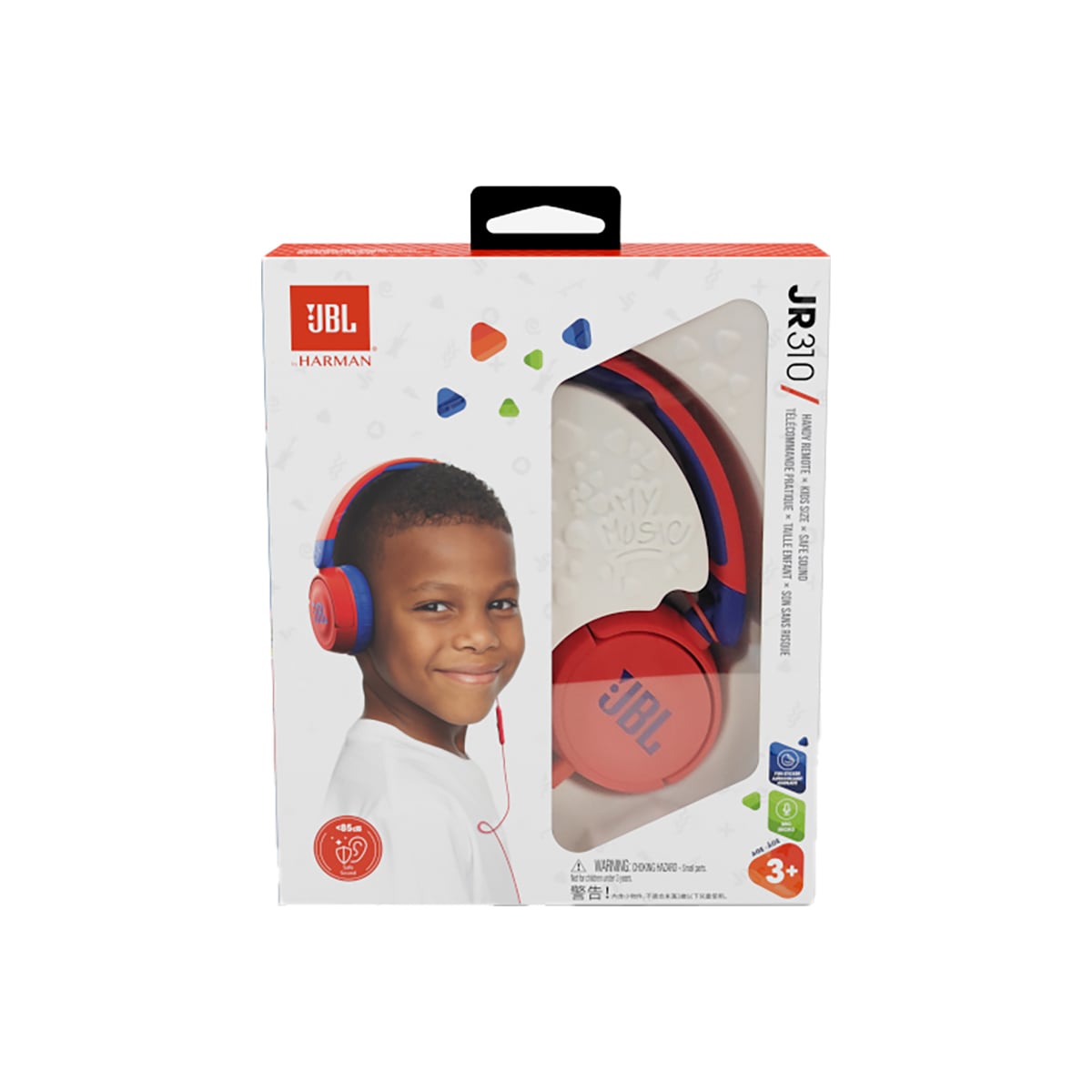 JBL Jr. 310 on-ear hodetelefoner (rød)