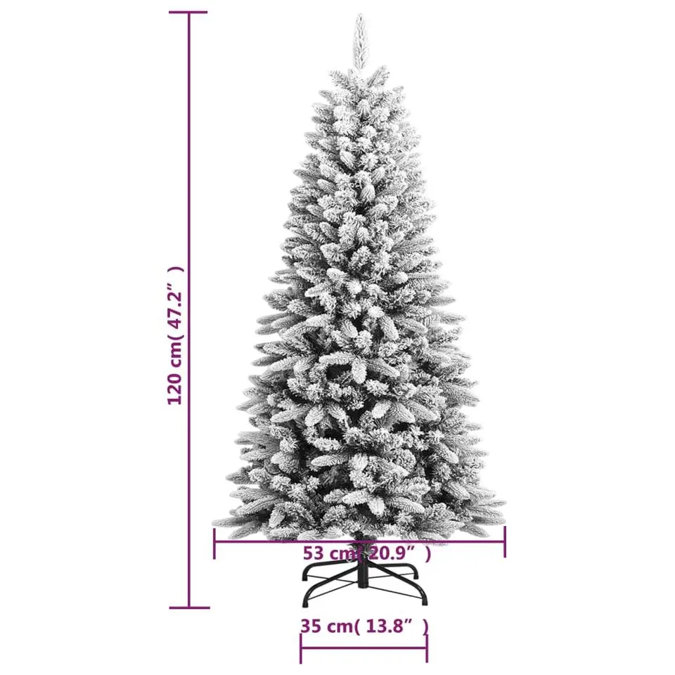 vidaXL - Kerstboom - Wit - 120 cm