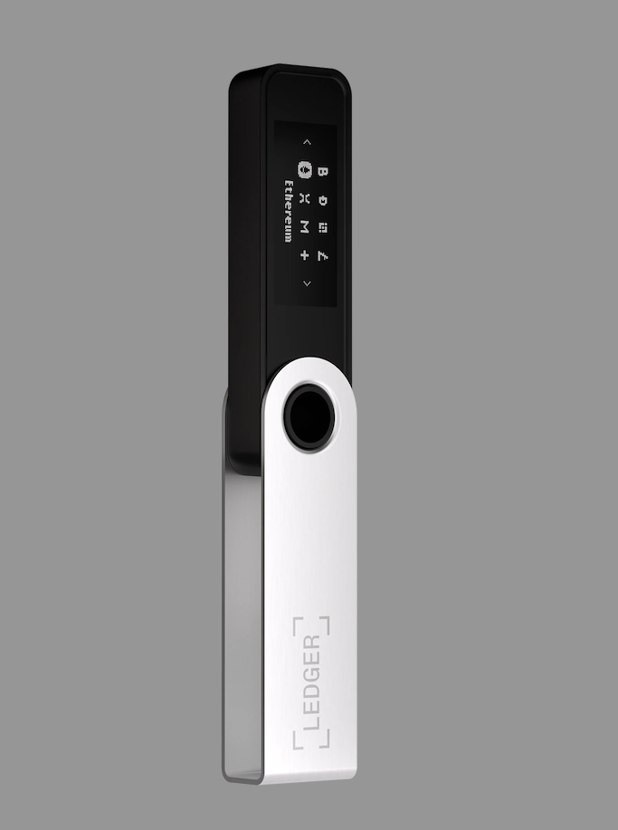 Nano S Plus Crypto Hardware Wallet Geldbörse Sicherheitschip Krypto-Währungen Bitcoin / Ethereum / NFT's - Retro Gaming (Orange/Violett)