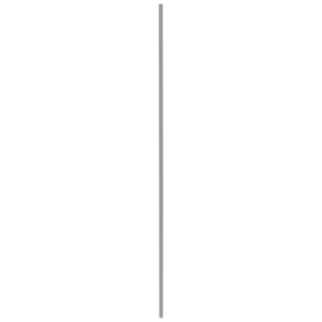 Slijtstrip kunststof RVS look zelfklevend 2,5x40mm 260cm