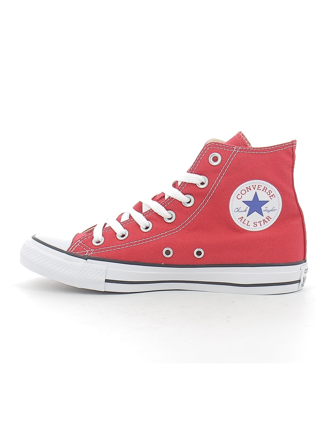 converse sneakers compensées montantes mixteall star hi rouge