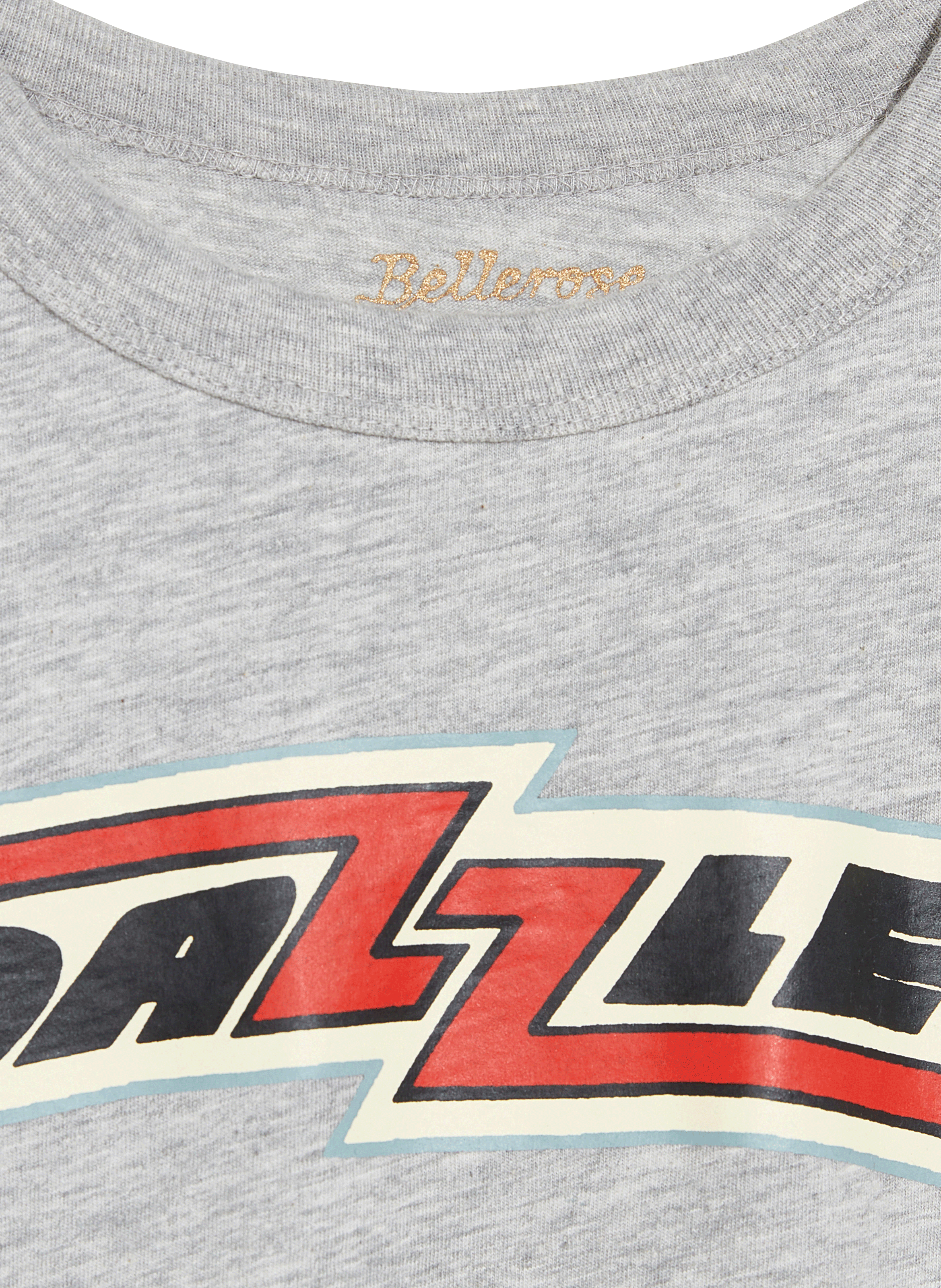 MILOW - Tee-shirt col rond sérigraphié en coton bio | Gris