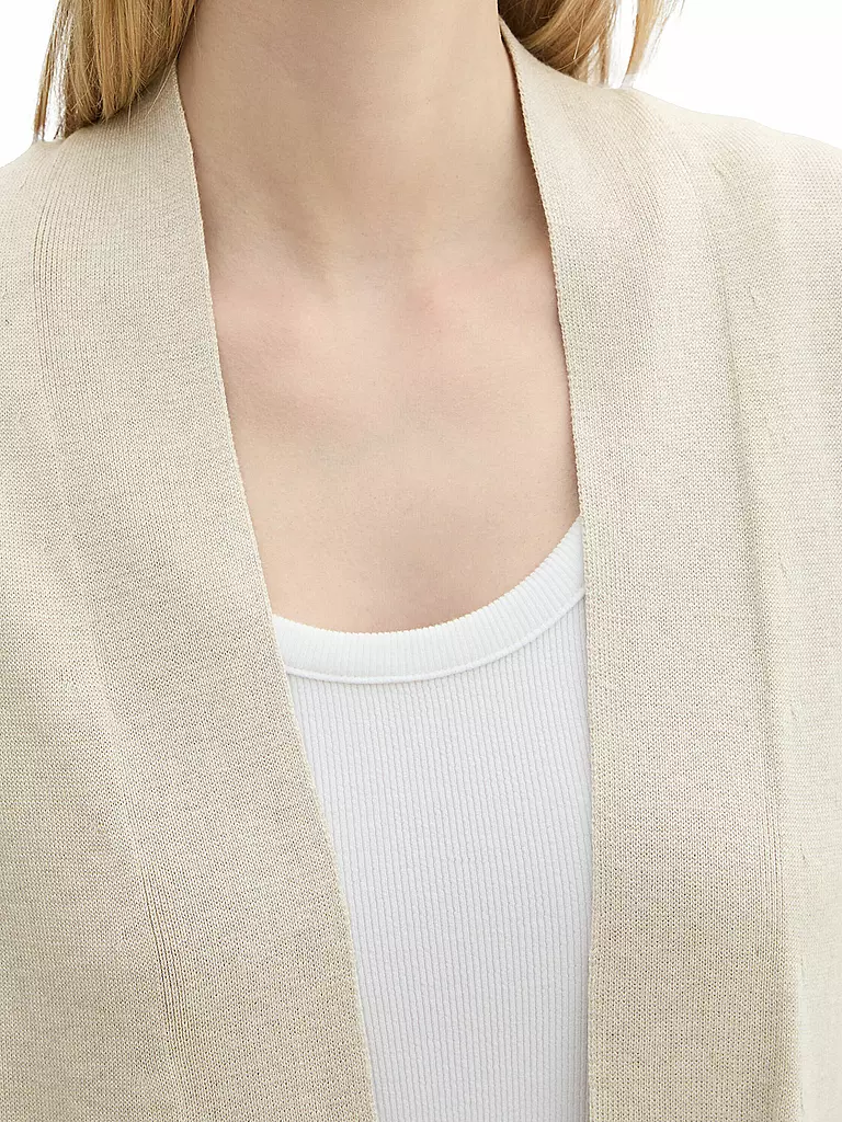 TOM TAILOR Strickjacke beige