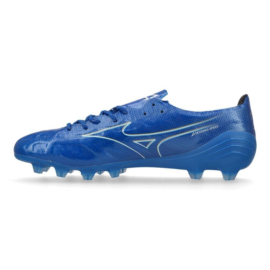 Mizuno Alpha Elite FG/AG Mugen - Bleu/Blanc/Doré
