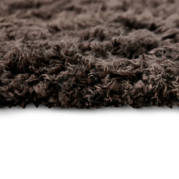 HKliving - Fluffy Teppich, 200 x 300 cm, espresso