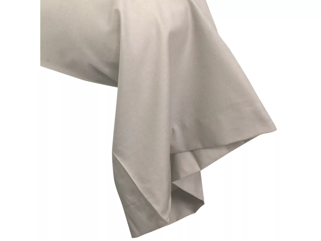Taie de traversin uni 230X43 cm coton ALTO Chamois