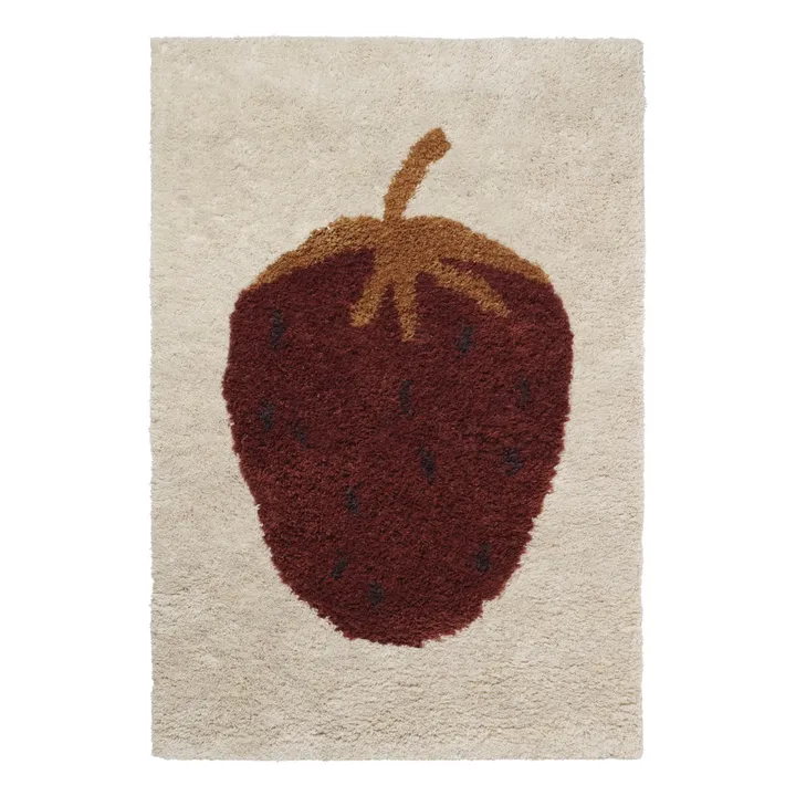 Ferm Living Kids Tapis en laine Fruiticana fraise