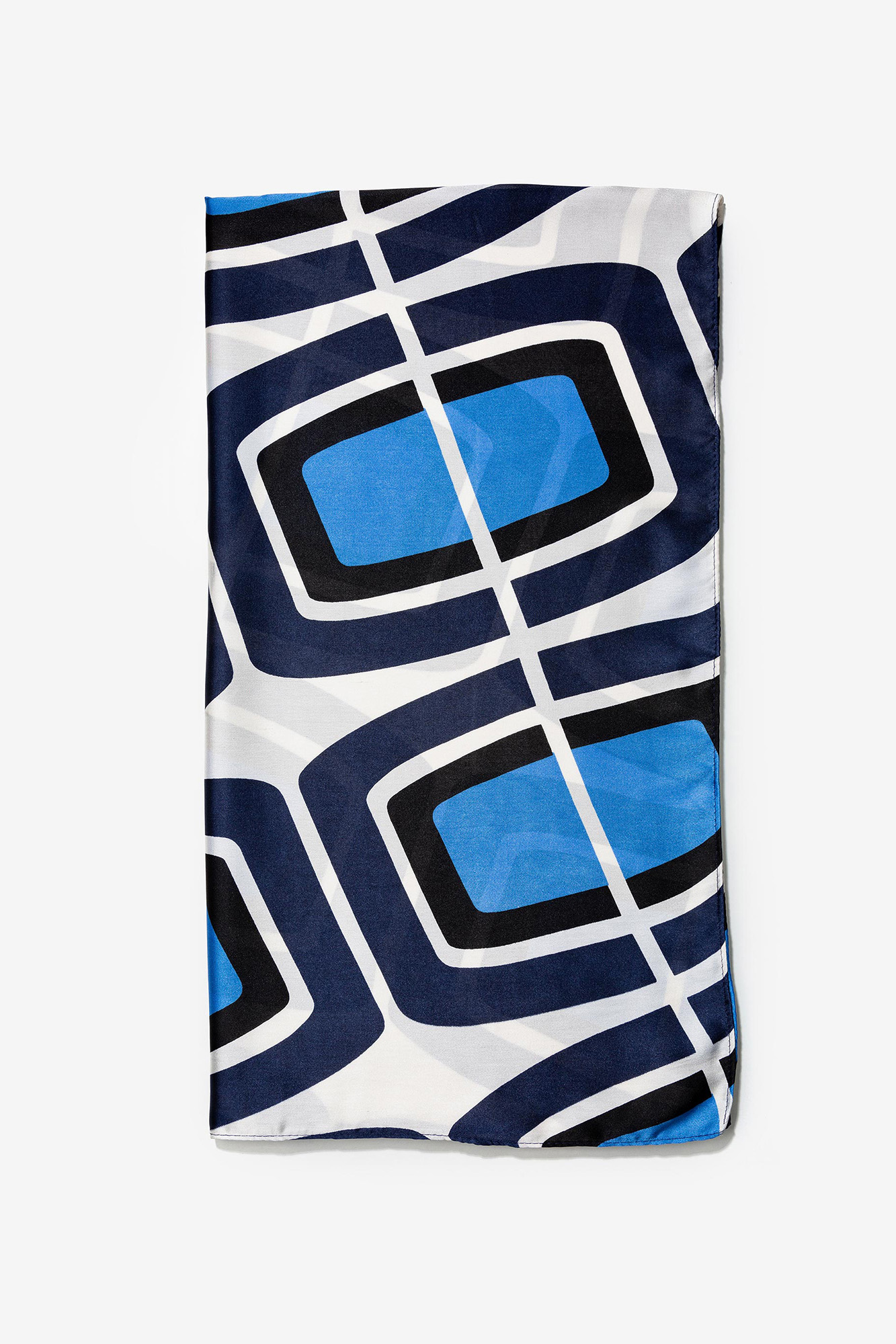 Lenço de cetim estampado