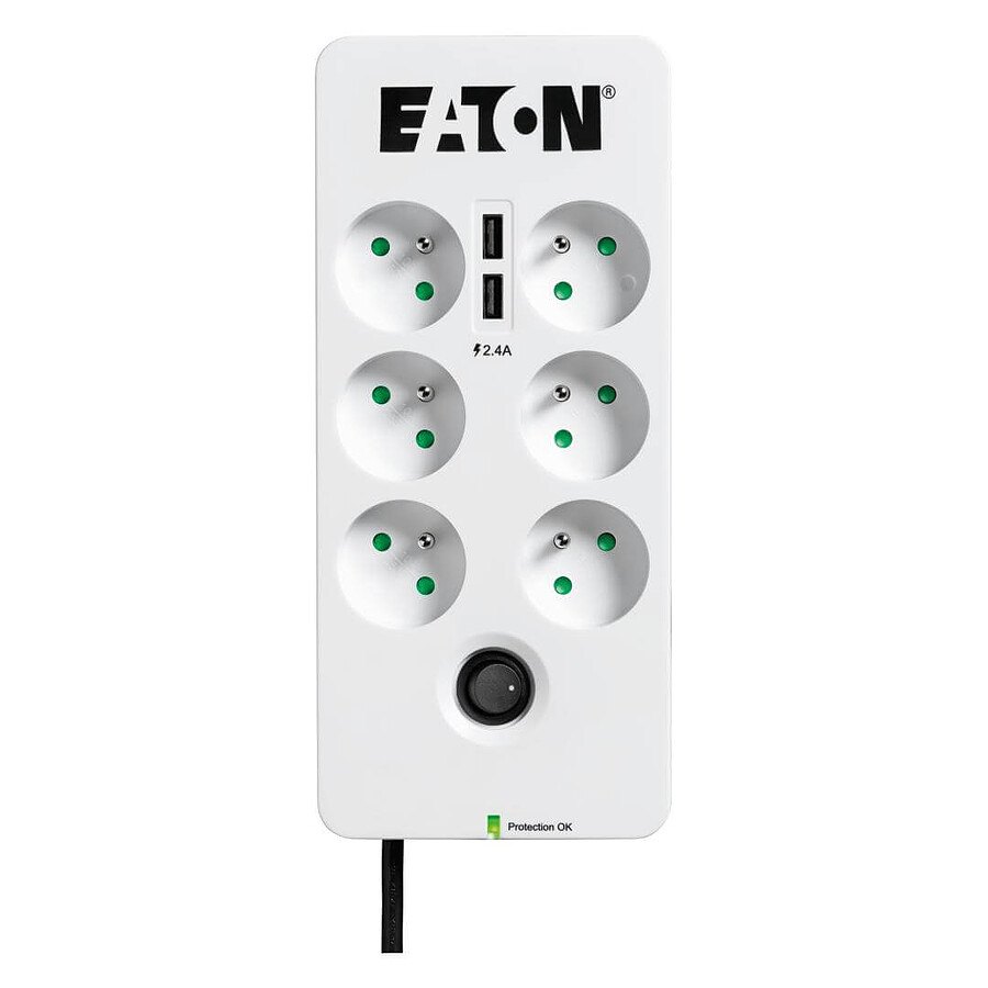Eaton Protection Box 6 USB FR - 6 prises + 2 USB