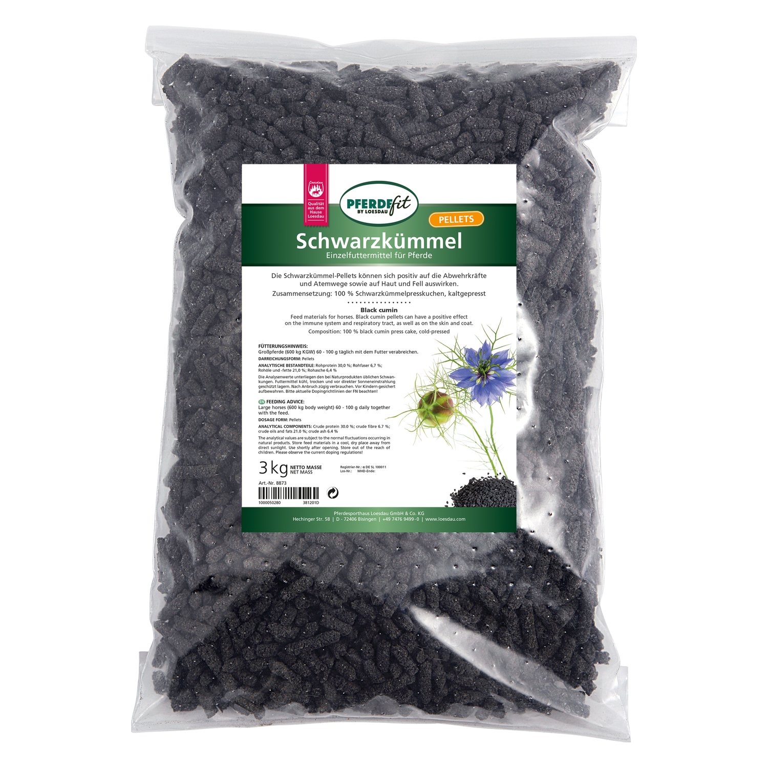 PFERDEfit by Loesdau Schwarzkümmel-Kuchen  - 3 kg