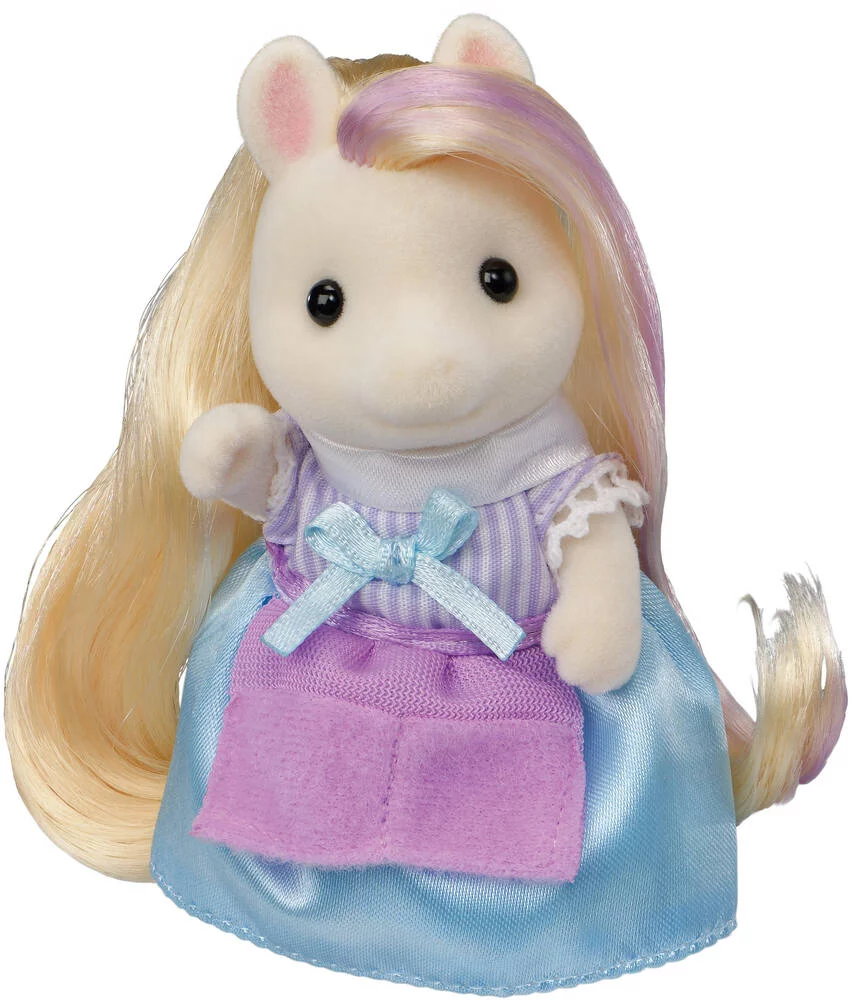 FIGURINE - LA MAMAN PONEY ET SON KIT DE COIFFURE - SYLVANIAN FAMILLES