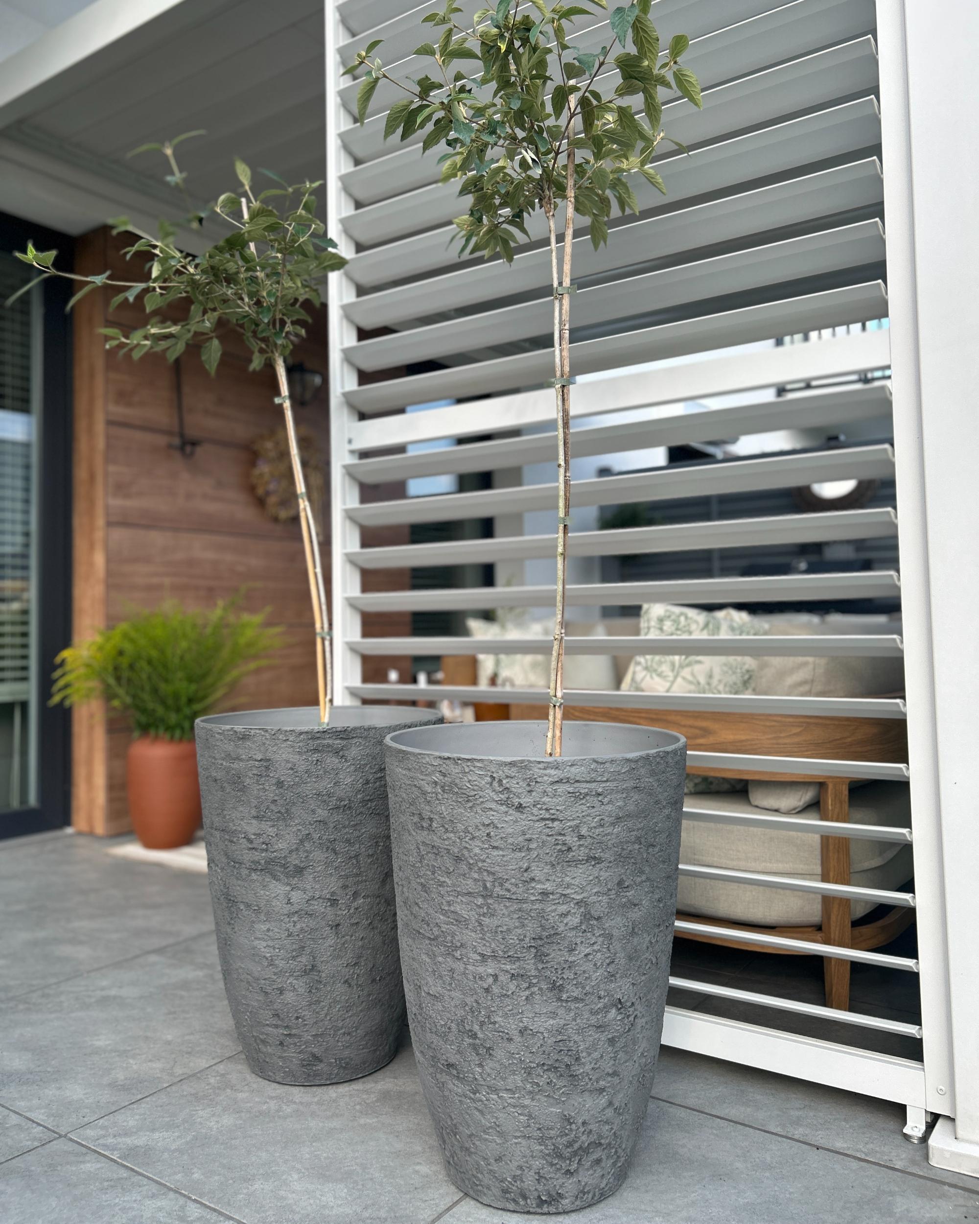 Bloempot CAMIA 43 cm Grijs