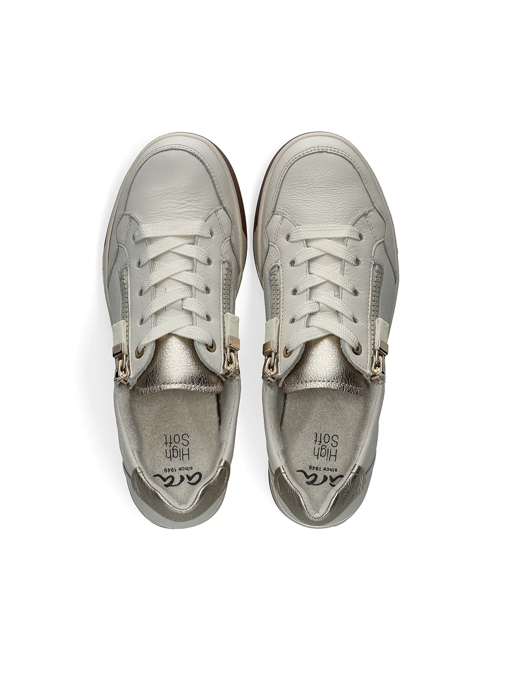 Schnürschuh Rom cream