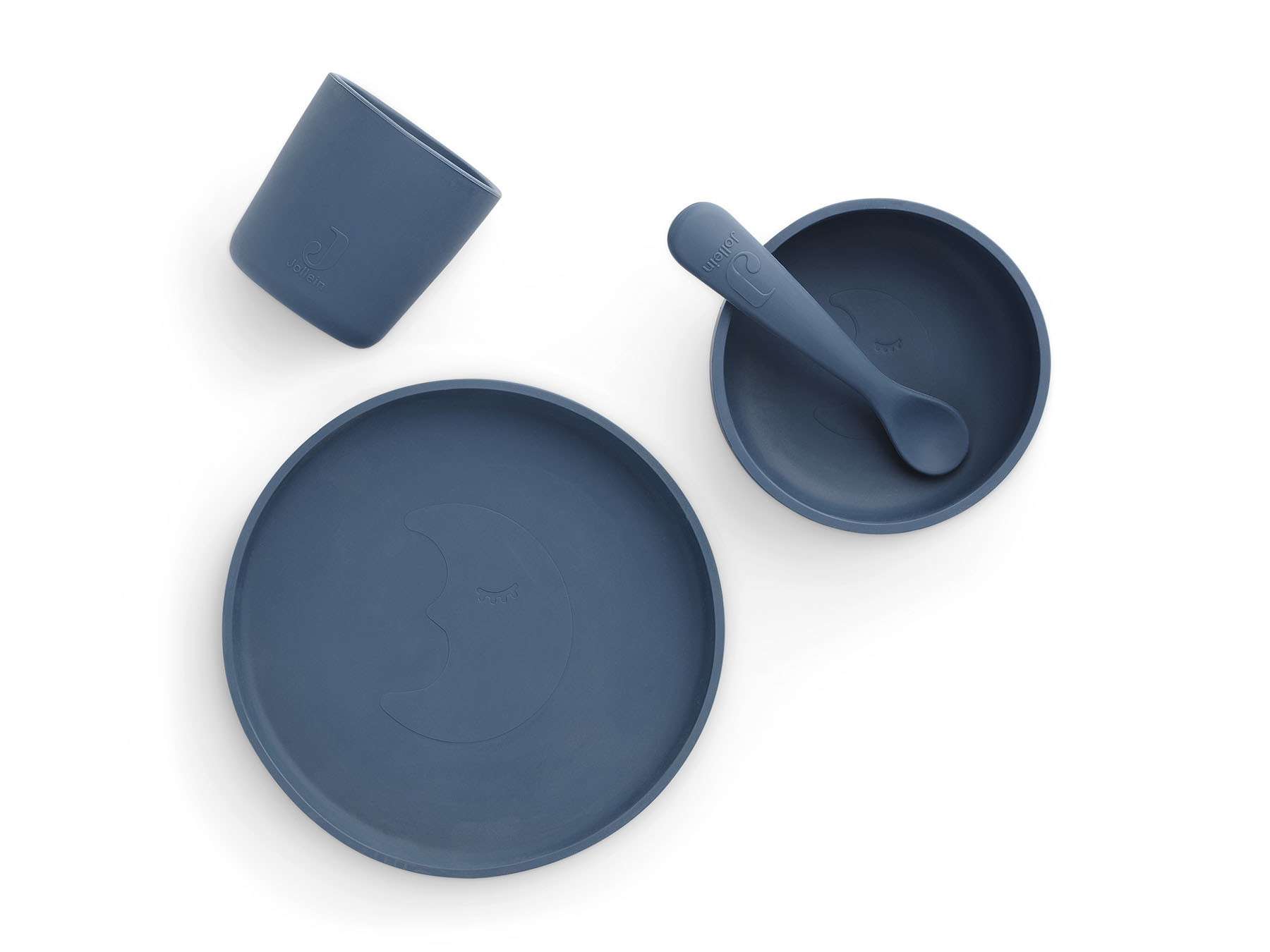 Jollein Jollein Dinerset siliconen jeans blue