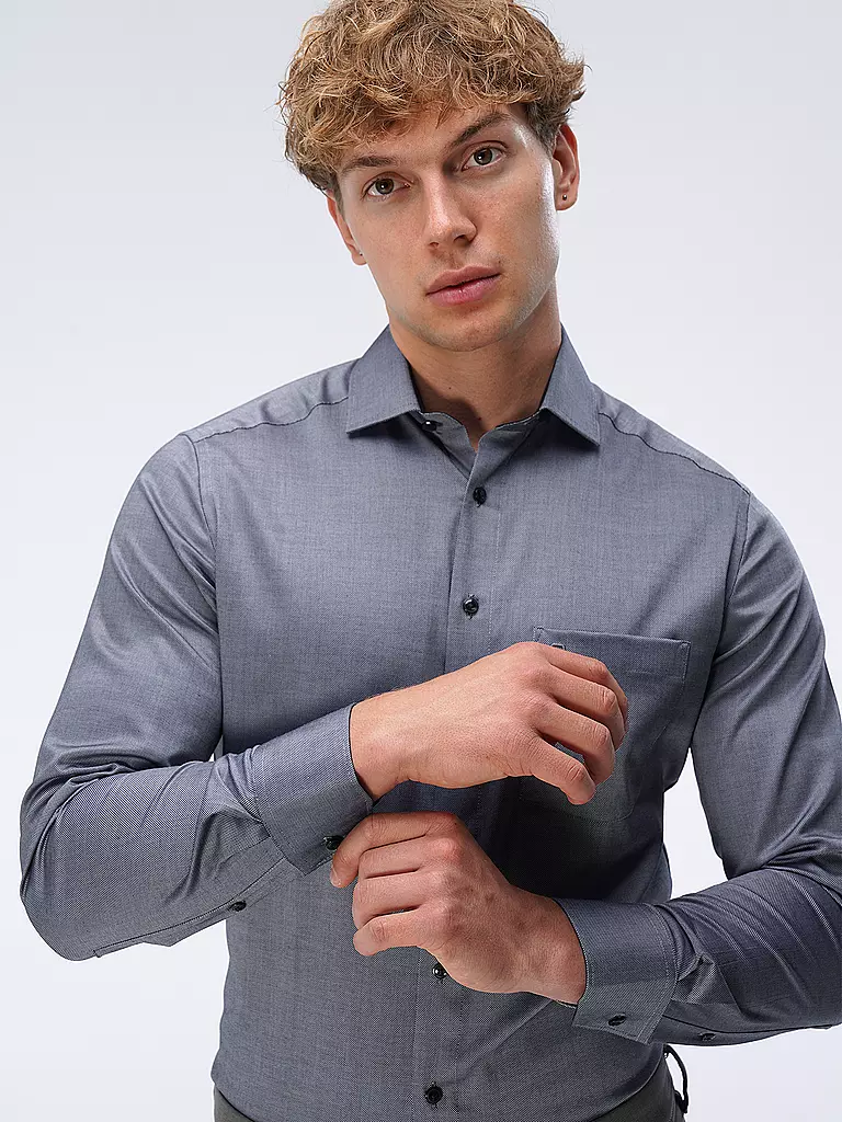 OLYMP Hemd Modern Fit grau