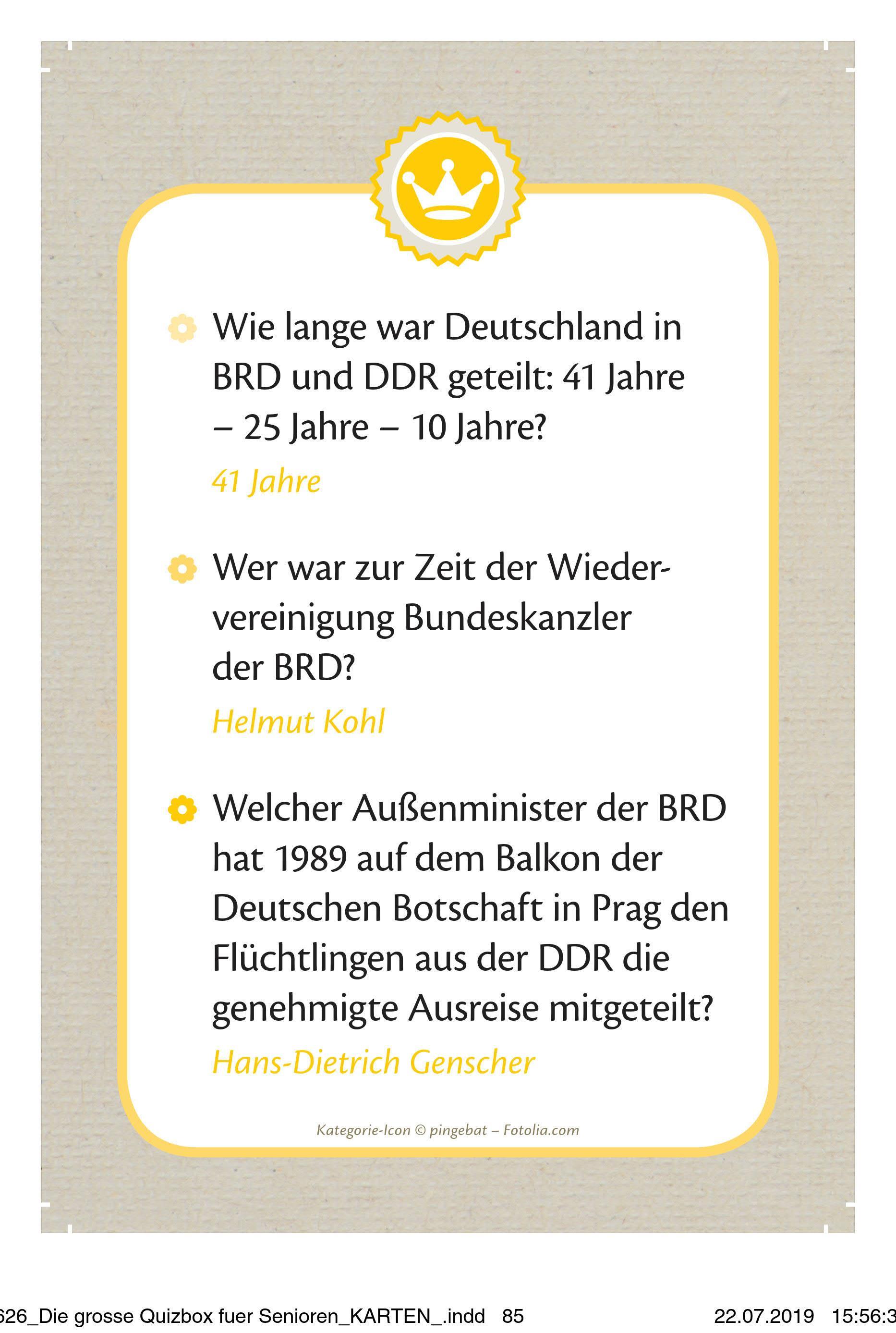 Die große Quizbox für Senioren