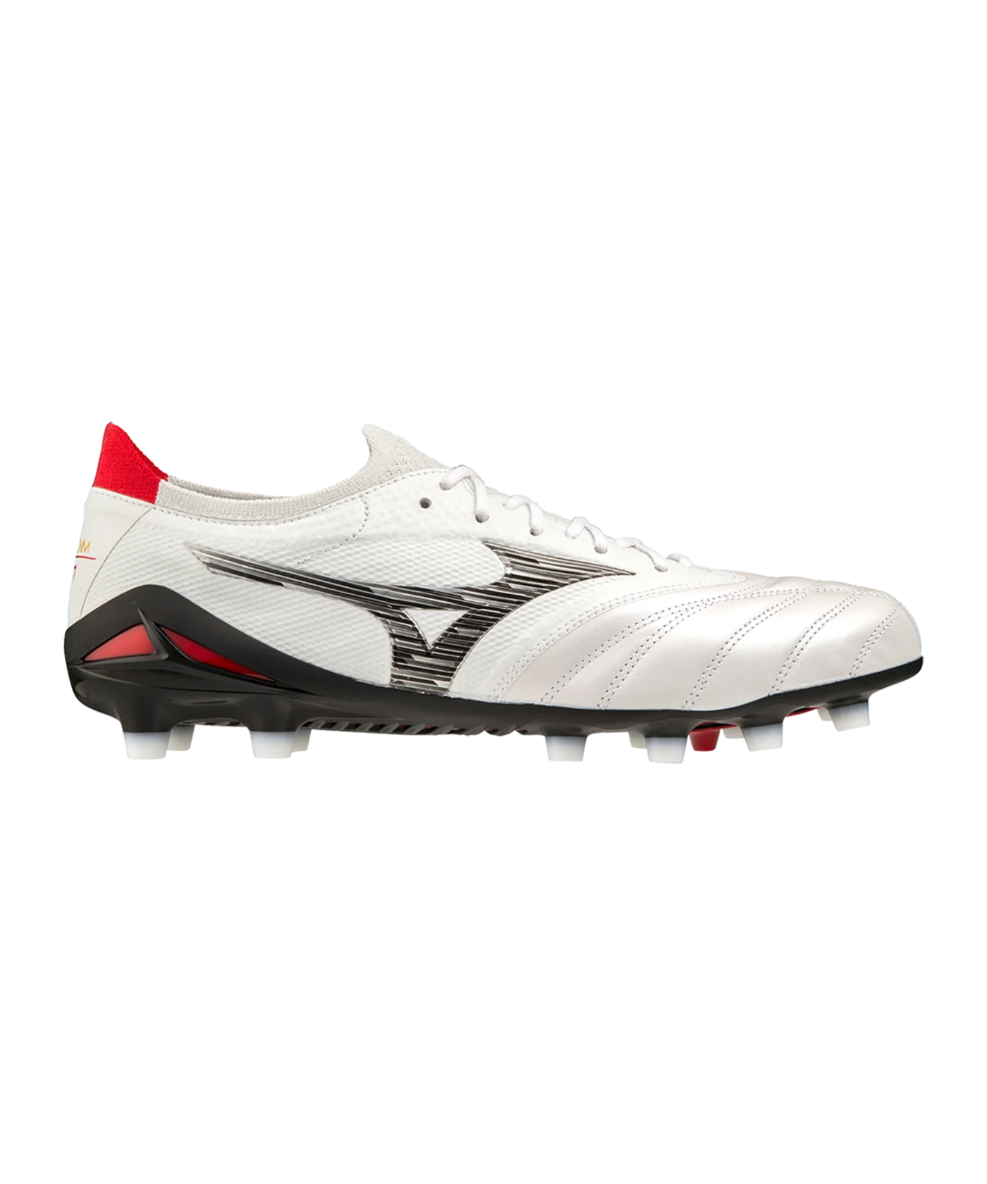 Mizuno Morelia Neo IV Made in Japan FG Special Edition Weiss Schwarz Rot F09