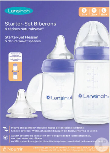 Lansinoh Starter Set Biberons Et Tétines Natural Wave 5 Produits
