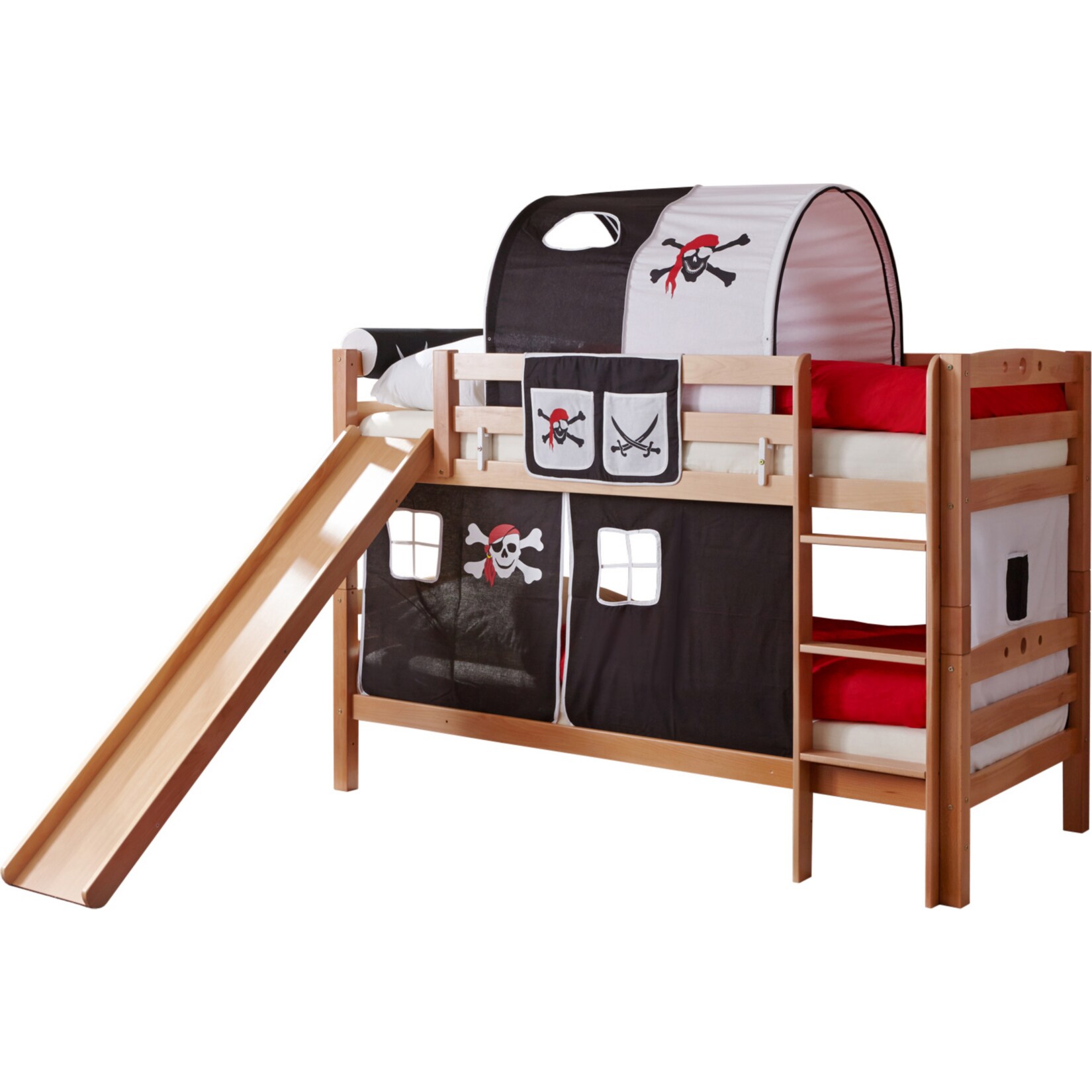 TiCAA Etagenbett mit Rutsche 