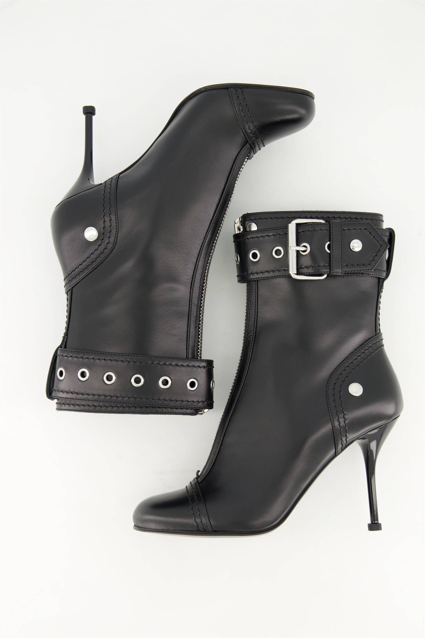 Alexander McQueen| Damen Stiefelette ANKLE BOOTIE aus Leder