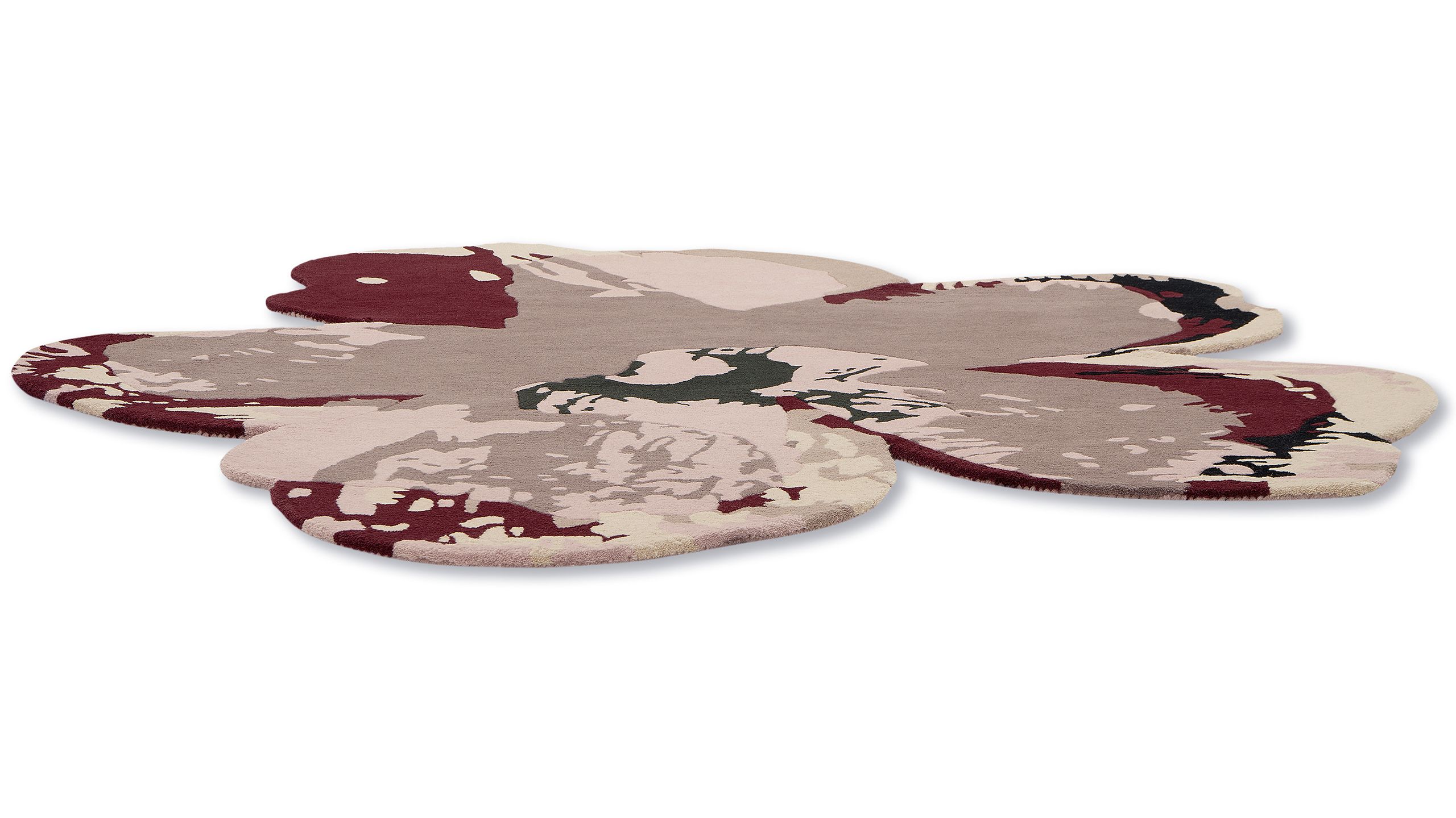 Vloerkleed Shaped Burgundy 162303 Magnolia