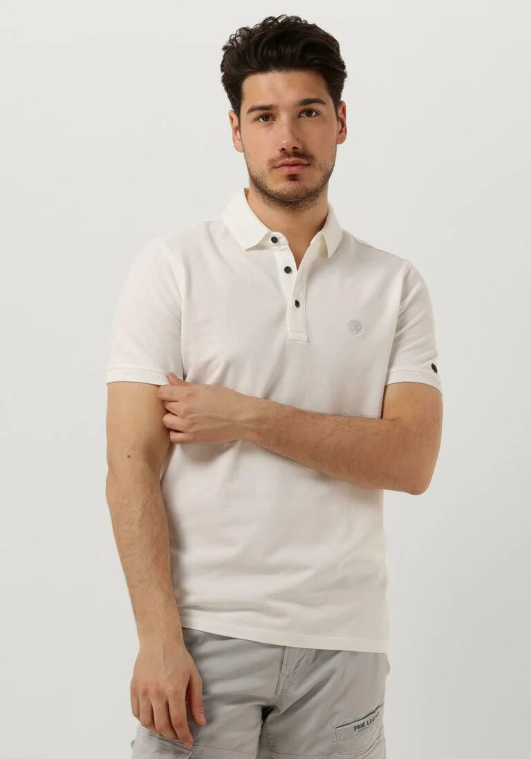 CAST IRON witte cast iron polo short sleeve polo organic cotton pique essential