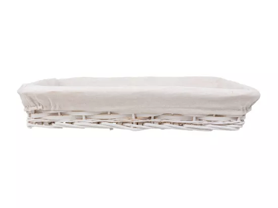 Plateau en osier blanc 50x40x08h