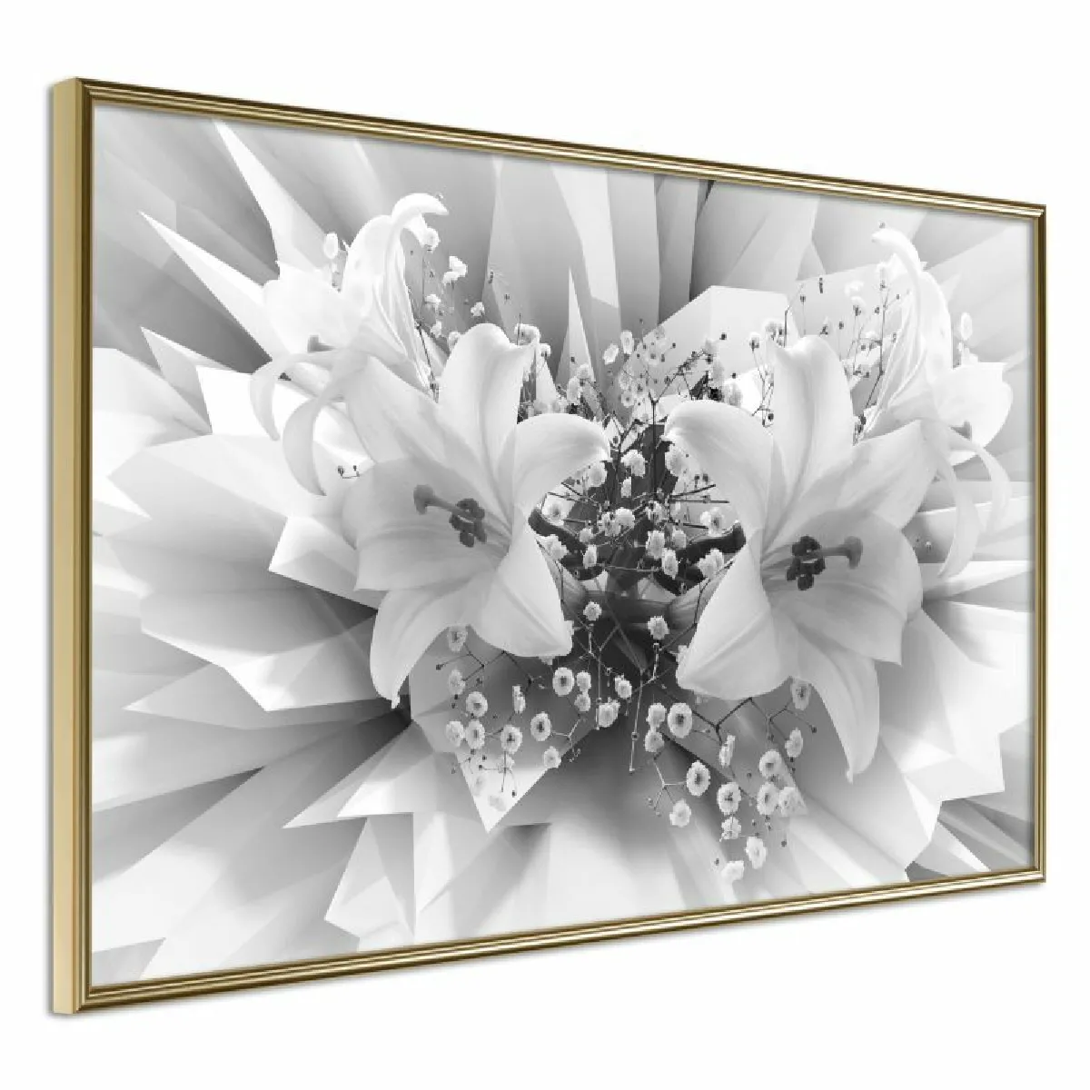 Paris Prix Affiche Crystal Lillies 60x40 cm Or