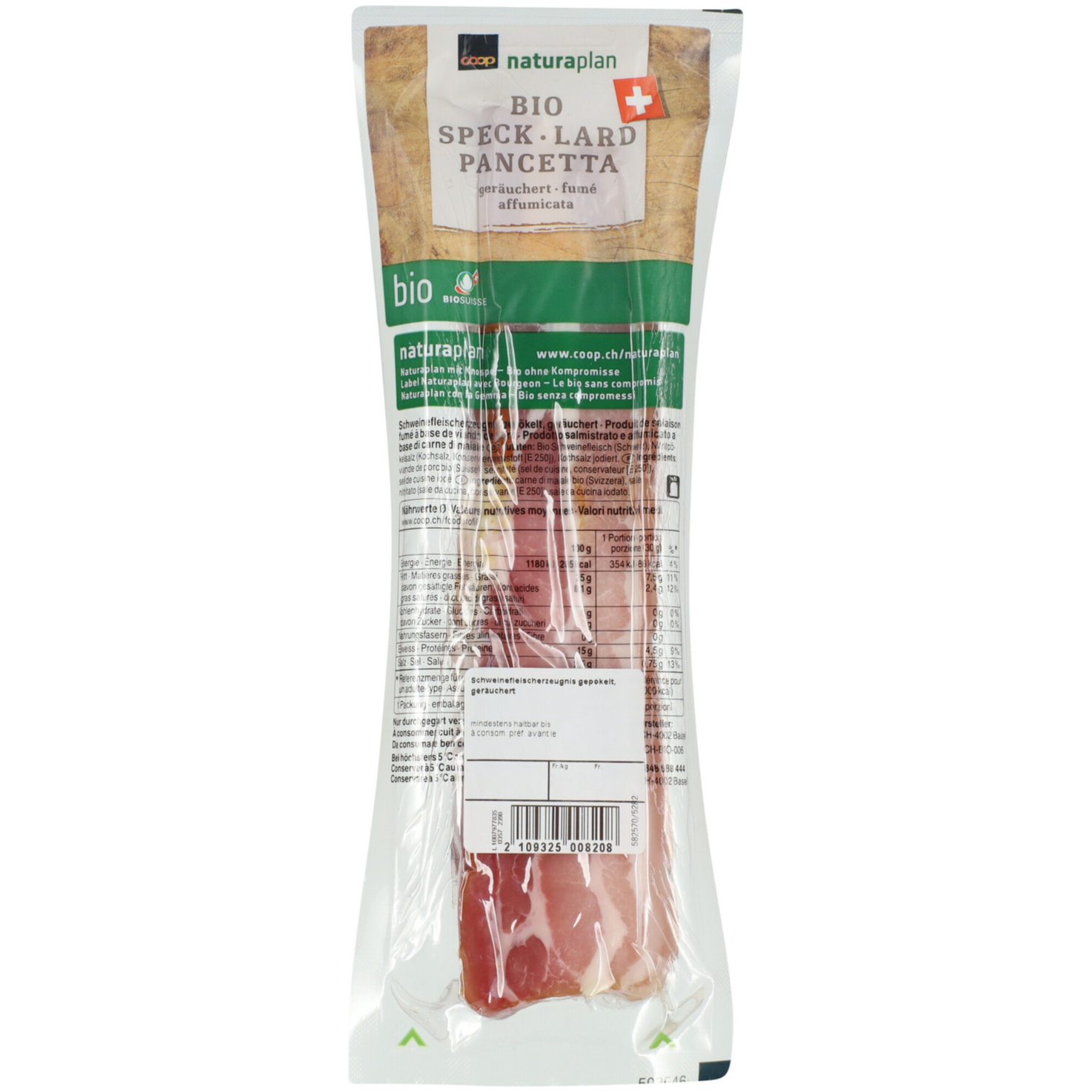Naturaplan Bio Speck geräuchert ca. 230g