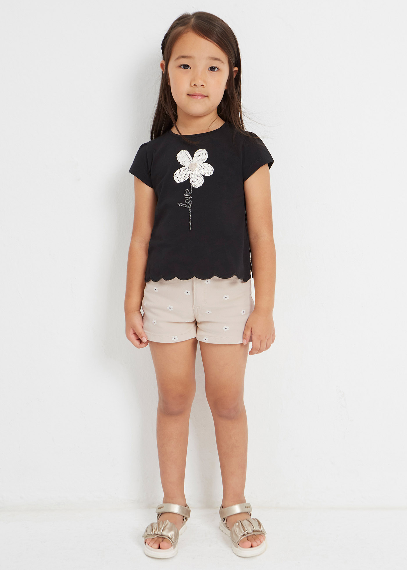 Calções estampados para meninas