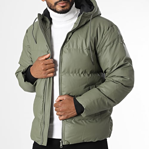 Doudoune Capuche Vert Kaki