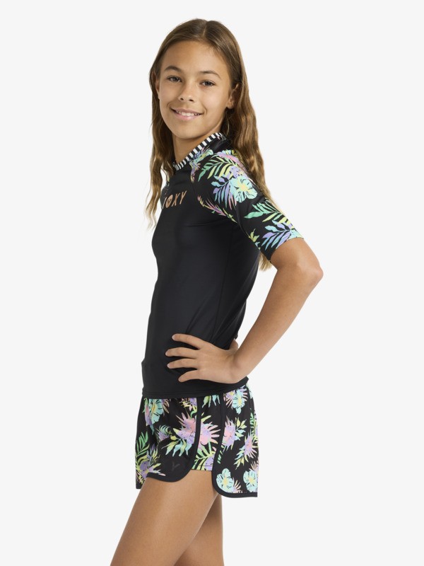 Roxy Active Lycra manches courtes Noir Filles 6-16 ans