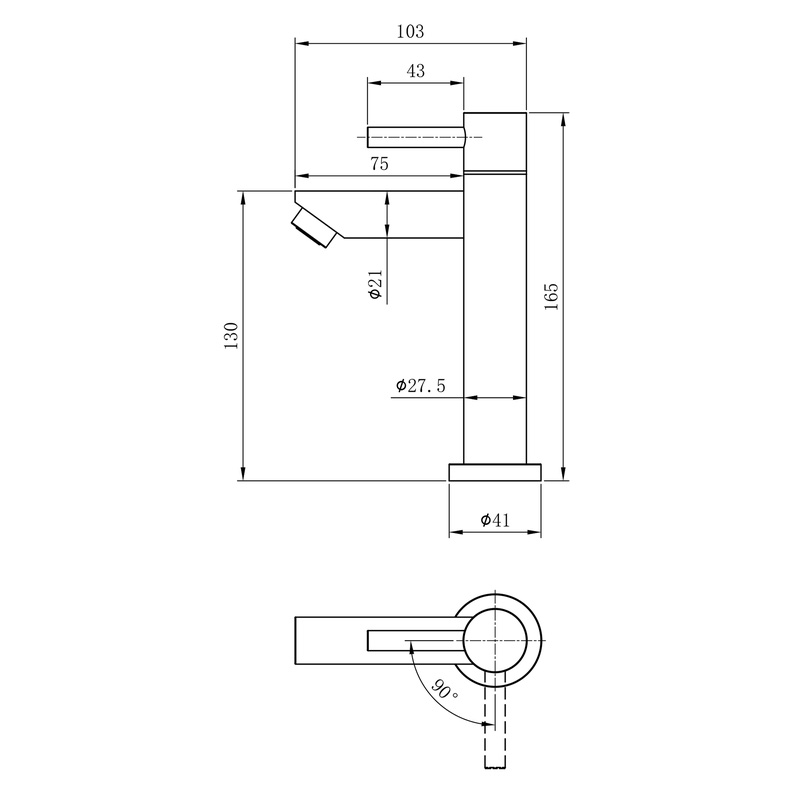 Dynamic Way RVS fonteinkraan Verchroomd