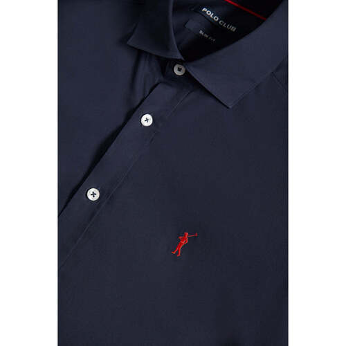 Polo Club - RIGBY GO SHIRT SLIM POPLIN Azul