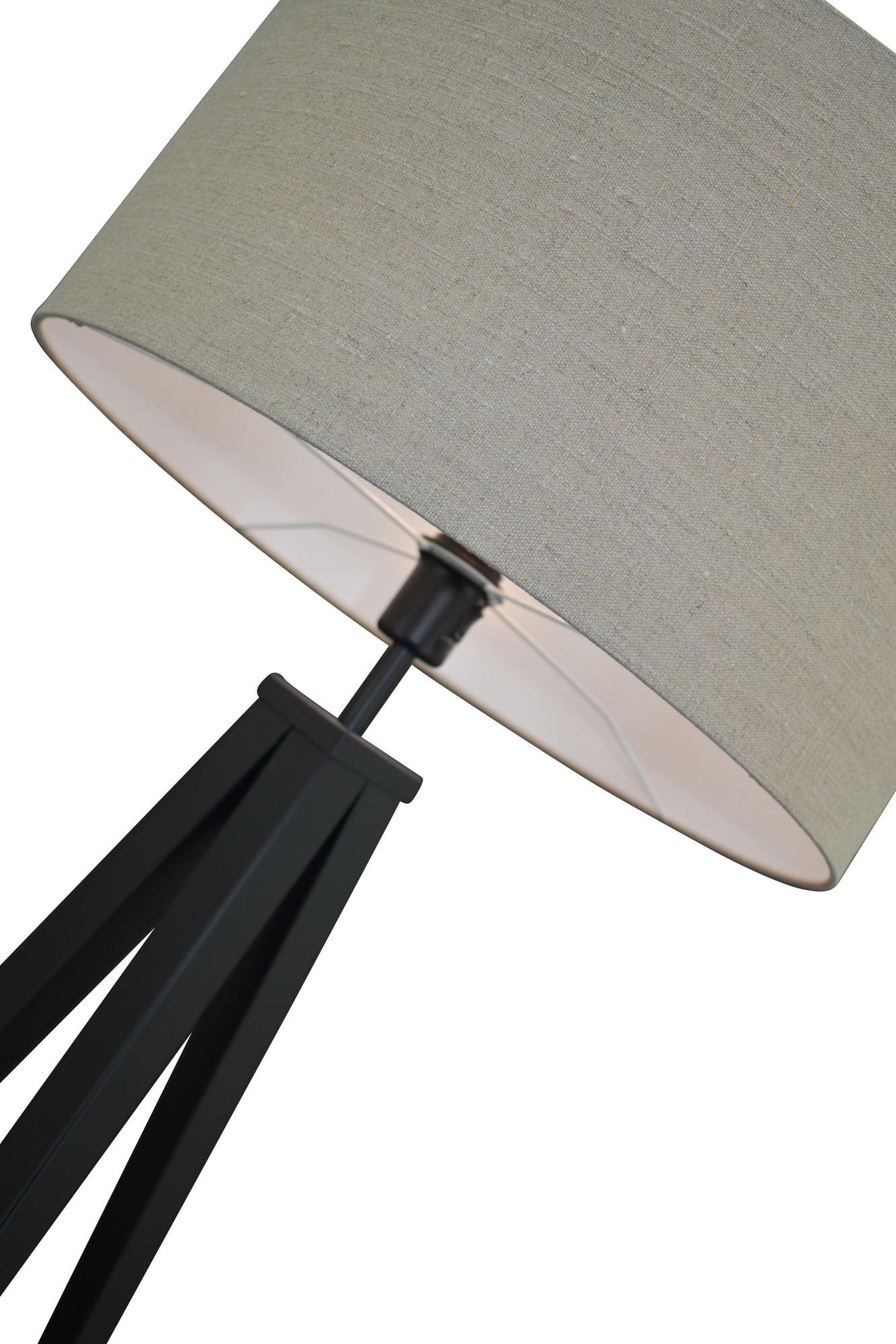 Vloerlamp Denver + kap 50x50x25cm linnen naturel