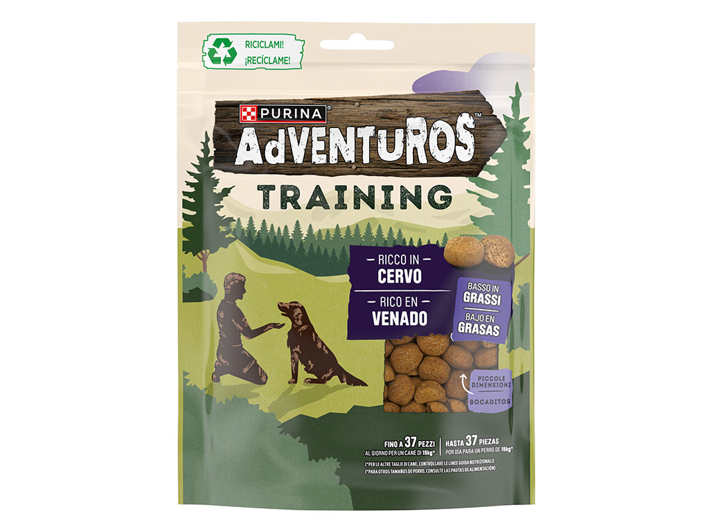 SNACKS CÃO PURINA ADVENTUROS TREINO VEADO 115G