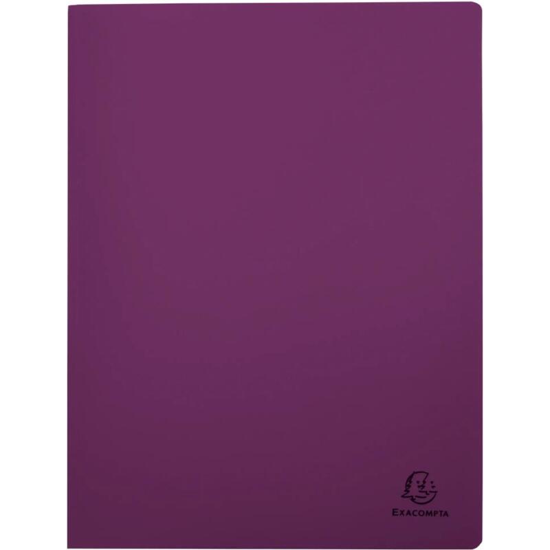 Protège-documents semi-rigide en PP recyclé 60 vues Titane - Couleurs assorties