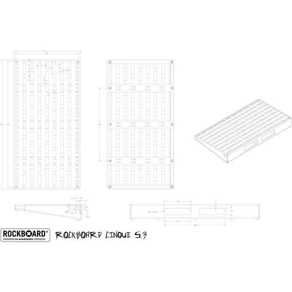 Rockboard CINQUE 5.3 B mit Gigbag