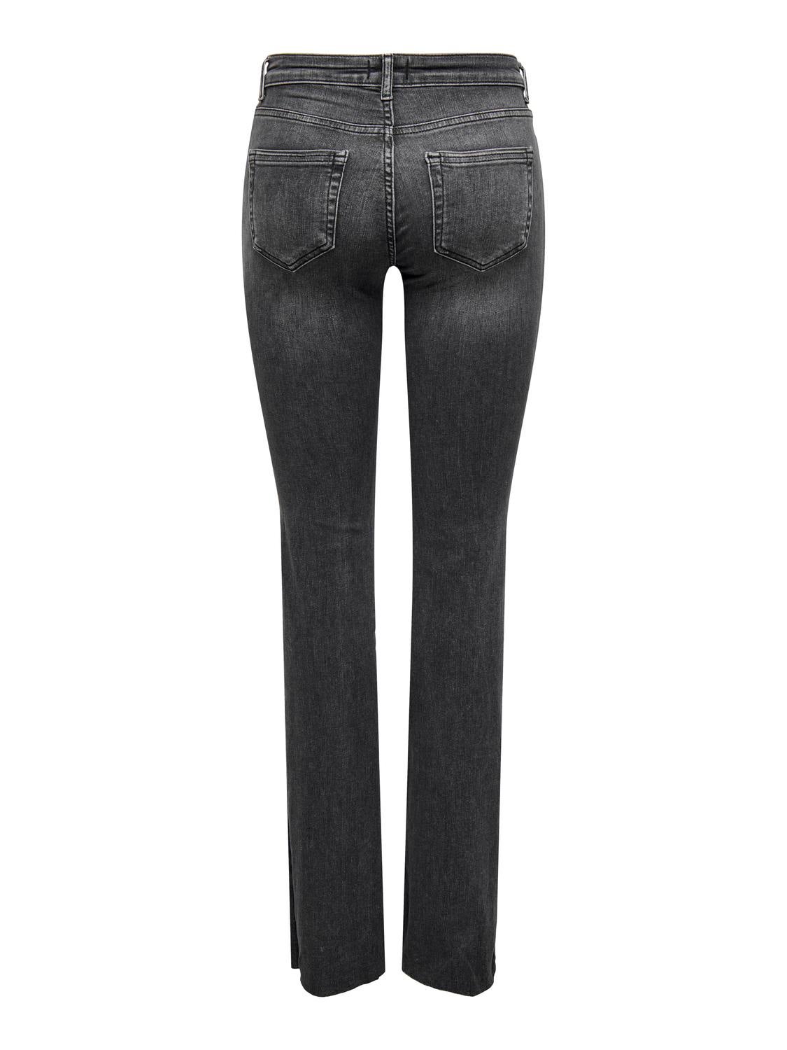 ONLBLUSH Hohe Taille Ausgestellt Jeans Black Denim