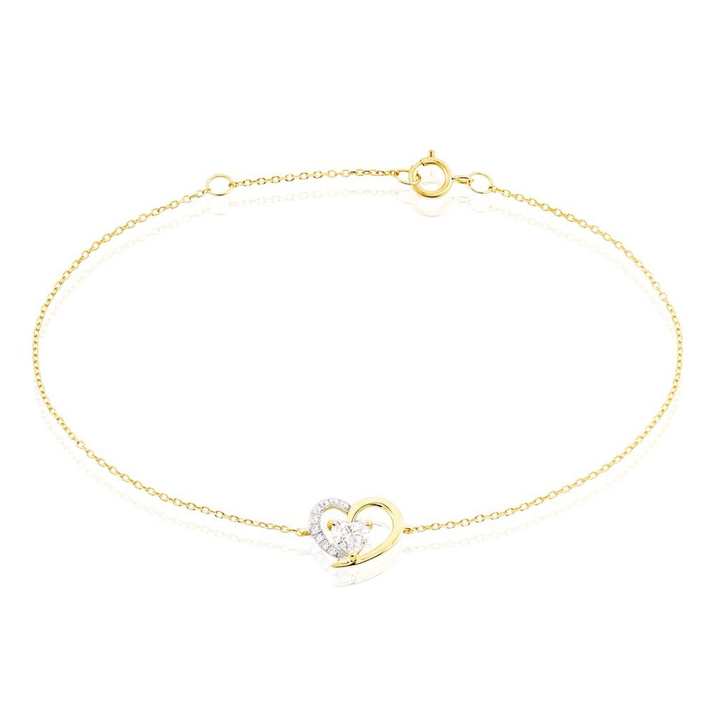 Bracelet Eliana Or Jaune Oxyde De Zirconium