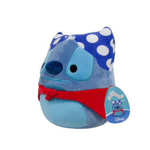 Squishmallows Superhero Stitch Bamse, Blå/Rød